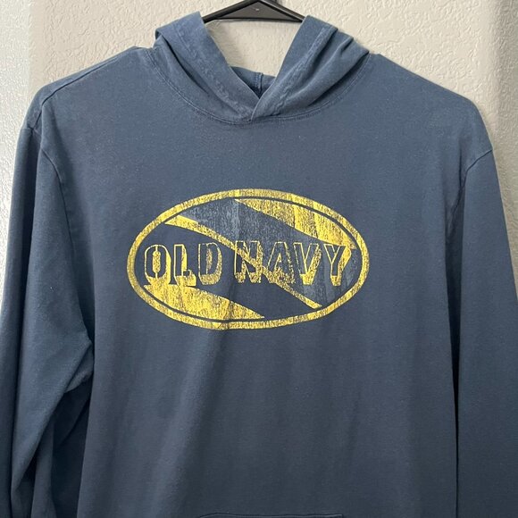 Old Navy Dark Graphic V-Neck Hooded Shirt - Size XXL - Picture 2 of 4